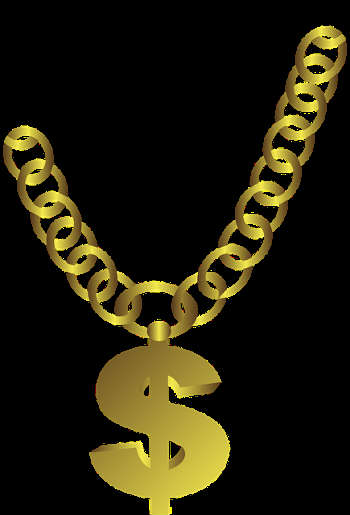 Dollar sign accessory chain